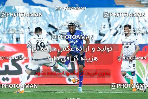 1846966, لیگ برتر فوتبال ایران، Persian Gulf Cup، Week 21، Second Leg، 2022/03/06، Tehran، Azadi Stadium، Esteghlal 2 - ۱ Gol Gohar Sirjan