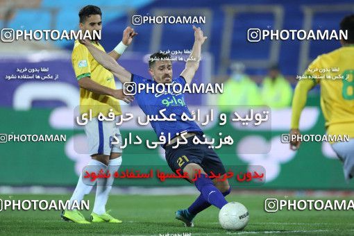 1853250, Tehran, Iran, لیگ برتر فوتبال ایران، Persian Gulf Cup، Week 22، Second Leg، Esteghlal 1 v 0 Sanat Naft Abadan on 2022/03/11 at Azadi Stadium