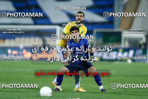 1850838, Tehran, Iran, لیگ برتر فوتبال ایران، Persian Gulf Cup، Week 22، Second Leg، Esteghlal 1 v 0 Sanat Naft Abadan on 2022/03/11 at Azadi Stadium