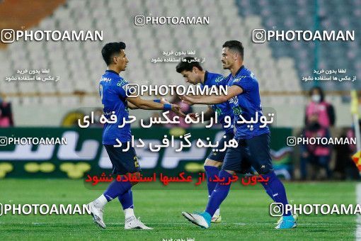 1851057, Tehran, Iran, لیگ برتر فوتبال ایران، Persian Gulf Cup، Week 22، Second Leg، Esteghlal 1 v 0 Sanat Naft Abadan on 2022/03/11 at Azadi Stadium