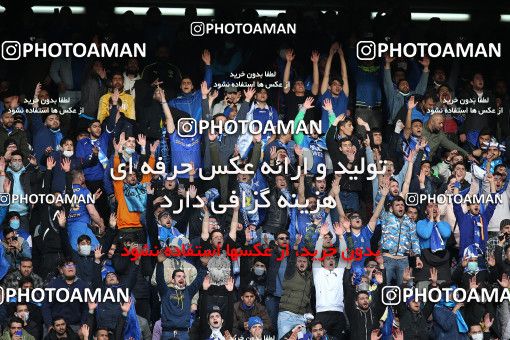 1859326, Tehran, Iran, لیگ برتر فوتبال ایران، Persian Gulf Cup، Week 23، Second Leg، Persepolis 1 v 1 Esteghlal on 2022/03/17 at Azadi Stadium