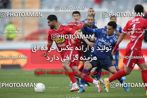 1859511, Tehran, Iran, لیگ برتر فوتبال ایران، Persian Gulf Cup، Week 23، Second Leg، Persepolis 1 v 1 Esteghlal on 2022/03/17 at Azadi Stadium