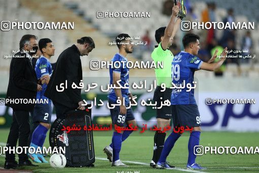 1876537, Tehran, , لیگ برتر فوتبال ایران، Persian Gulf Cup، Week 26، Second Leg، Esteghlal 1 v 0 Padideh Mashhad on 2022/05/09 at Azadi Stadium