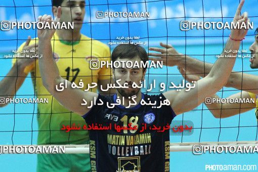 192191, بیست و هفتمین دوره لیگ برتر والیبال مردان ایران، سال 1392، 1392/12/22، تهران، سالن دوازده هزار نفری ورزشگاه آزادی، متین ورامین - کاله