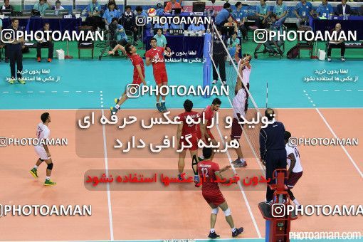 187842, رقابتهای بازی های آسیایی 2014 اینچئون، 1393/07/06، مرحله یک هشتم نهایی مسابقات والیبال مردان، سالن ورزشی سونگ نیم، ایران ۳ - قطر ۰