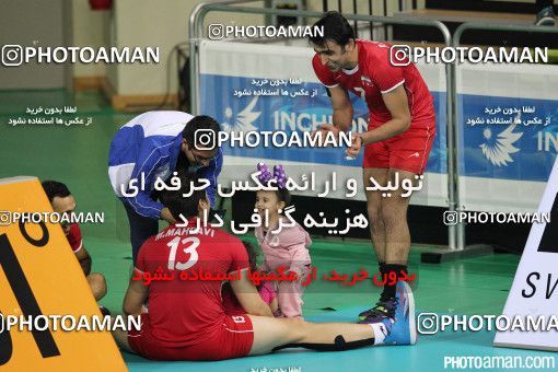 188585, رقابتهای بازی های آسیایی 2014 اینچئون، 1393/07/09، مرحله یک چهارم نهایی مسابقات والیبال مردان، سالن ورزشی سونگ نیم، ایران ۳ - کویت ۰