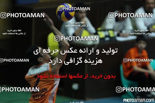 190918, بیست و هفتمین دوره لیگ برتر والیبال مردان ایران، سال 1392، 1392/10/03، تهران، خانه والیبال، نوین کشاورز - سایپا