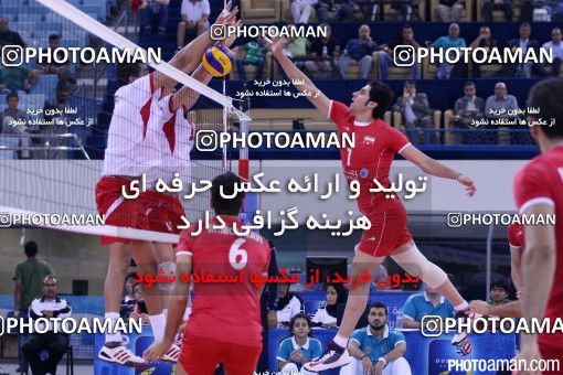 198619,  مسابقات والیبال قهرمانی مردان آسیا 2013، ، دوبی، مرحله یک چهارم نهایی، 1392/07/12، ورزشگاه حمدان بن محمد، ایران ۳ -  ۰ 