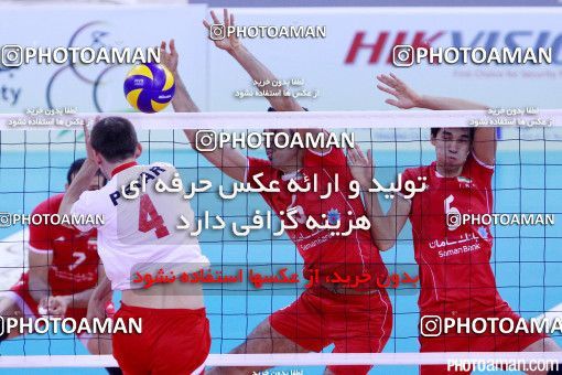 198633,  مسابقات والیبال قهرمانی مردان آسیا 2013، ، دوبی، مرحله یک چهارم نهایی، 1392/07/12، ورزشگاه حمدان بن محمد، ایران ۳ -  ۰ 