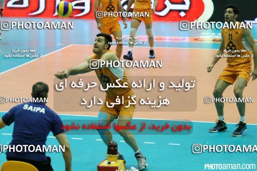 203842, بیست و ششمین دوره لیگ برتر والیبال مردان ایران، سال 1391، 1391/12/25، تهران، سالن دوازده هزار نفری ورزشگاه آزادی، پیکان - سایپا