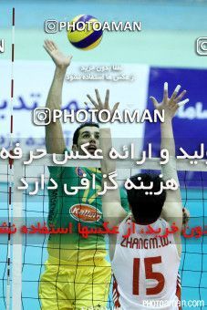 760303, مرحله نیمه نهایی  مسابقات والیبال قهرمانی باشگاه‌های آسیا 2013، ، تهران، سالن دوازده هزار نفری ورزشگاه آزادی، 1392/02/08، کاله ۳ -   ۰