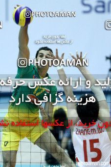 760282, مرحله نیمه نهایی  مسابقات والیبال قهرمانی باشگاه‌های آسیا 2013، ، تهران، سالن دوازده هزار نفری ورزشگاه آزادی، 1392/02/08، کاله ۳ -   ۰