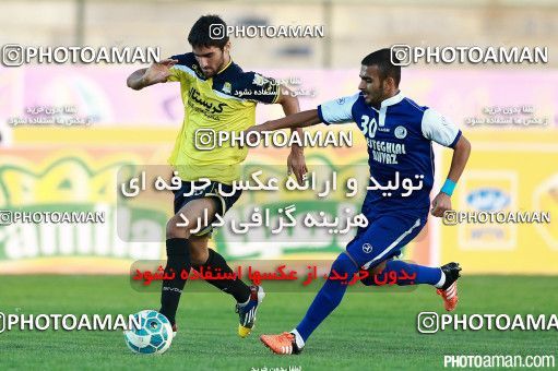 294831, لیگ برتر فوتبال ایران، Persian Gulf Cup، Week 8، First Leg، 2015/10/16، Tehran,Shahr Qods، Shahr-e Qods Stadium، Rah Ahan 5 - 0 Esteghlal Ahvaz