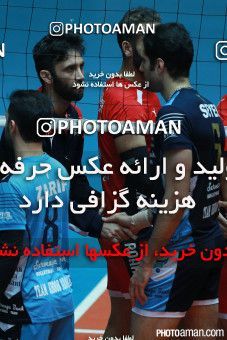 329709, مرحله پلی آف بیست و نهمین دوره لیگ برتر والیبال مردان ایران، سال 1394، گرامیداشت 200 شهید والیبالیست، 1394/11/25، تهران، خانه والیبال، بانک سرمایه ۳ - ۰ 