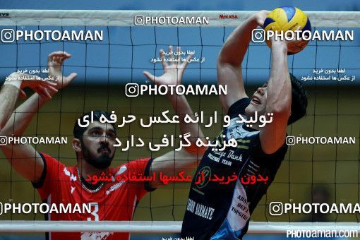 329579, مرحله پلی آف بیست و نهمین دوره لیگ برتر والیبال مردان ایران، سال 1394، گرامیداشت 200 شهید والیبالیست، 1394/11/25، تهران، خانه والیبال، بانک سرمایه ۳ - ۰ 