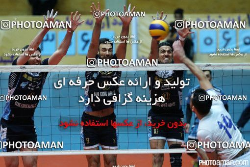 337742, مرحله پلی آف بیست و نهمین دوره لیگ برتر والیبال مردان ایران، سال 1394، گرامیداشت 200 شهید والیبالیست، 1394/12/05، تهران، خانه والیبال، بانک سرمایه ۳ - ۱ 