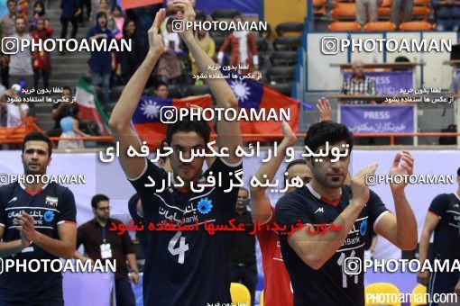 340176,  مسابقات والیبال قهرمانی مردان آسیا 2015، ، تهران، مرحله گروهی، 1394/05/11، سالن دوازده هزار نفری ورزشگاه آزادی، ایران ۳ - چین تایپه ۰ 