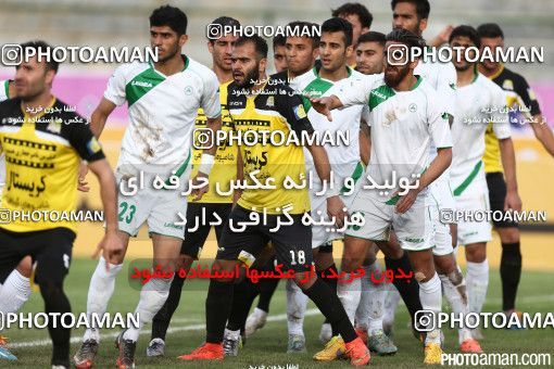 364960, لیگ برتر فوتبال ایران، Persian Gulf Cup، Week 26، Second Leg، 2016/04/14، Tehran,Shahr Qods، Shahr-e Qods Stadium، Rah Ahan 1 - ۱ Zob Ahan Esfahan