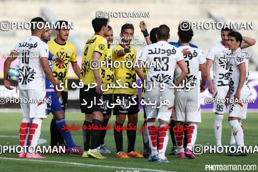 397222, لیگ برتر فوتبال ایران، Persian Gulf Cup، Week 27، Second Leg، 2016/04/22، Tehran,Shahr Qods، Shahr-e Qods Stadium، Rah Ahan 3 - ۱ Padideh Mashhad