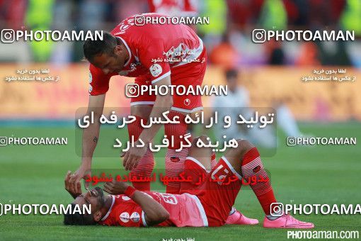 379725, لیگ برتر فوتبال ایران، Persian Gulf Cup، Week 30، Second Leg، 2016/05/13، Tehran، Azadi Stadium، Persepolis 2 - ۱ Rah Ahan