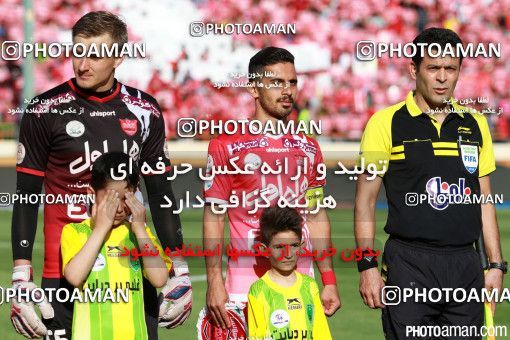 378833, لیگ برتر فوتبال ایران، Persian Gulf Cup، Week 30، Second Leg، 2016/05/13، Tehran، Azadi Stadium، Persepolis 2 - ۱ Rah Ahan