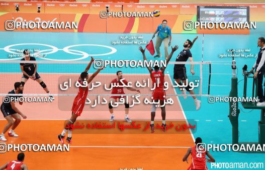 441186, رقابتهای المپیک 2016 ریو، 1395/05/22، مرحله گروهی مسابقات والیبال مردان، سالن ماراکانازینیو، ایران ۳ -  ۰