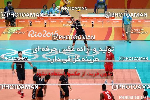 441185, رقابتهای المپیک 2016 ریو، 1395/05/22، مرحله گروهی مسابقات والیبال مردان، سالن ماراکانازینیو، ایران ۳ -  ۰