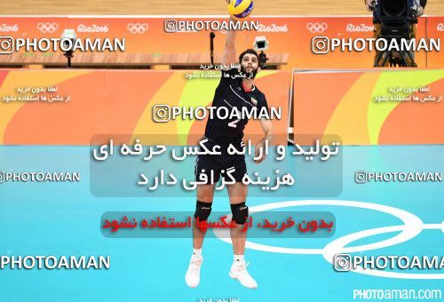 441211, رقابتهای المپیک 2016 ریو، 1395/05/22، مرحله گروهی مسابقات والیبال مردان، سالن ماراکانازینیو، ایران ۳ -  ۰
