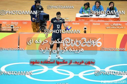 441313, رقابتهای المپیک 2016 ریو، 1395/05/22، مرحله گروهی مسابقات والیبال مردان، سالن ماراکانازینیو، ایران ۳ -  ۰