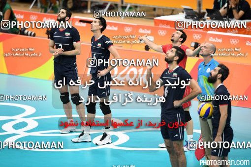 441341, رقابتهای المپیک 2016 ریو، 1395/05/22، مرحله گروهی مسابقات والیبال مردان، سالن ماراکانازینیو، ایران ۳ -  ۰