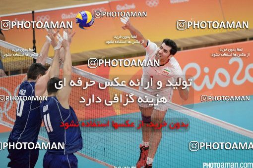 442692, رقابتهای المپیک 2016 ریو، 1395/05/27، مرحله یک چهارم نهایی مسابقات والیبال مردان، سالن ماراکانازینیو، ایران ۰ - ایتالیا ۳