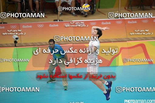 442718, رقابتهای المپیک 2016 ریو، 1395/05/27، مرحله یک چهارم نهایی مسابقات والیبال مردان، سالن ماراکانازینیو، ایران ۰ - ایتالیا ۳