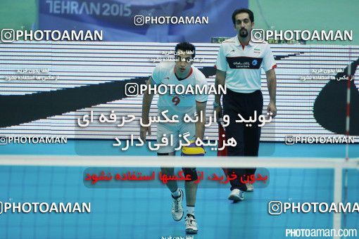 457909,  مسابقات والیبال قهرمانی مردان آسیا 2015، ، تهران، مرحله یک چهارم نهایی، 1394/05/15، سالن دوازده هزار نفری ورزشگاه آزادی، ایران ۳ - استرالیا ۱ 