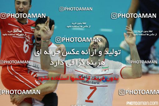 458054, مرحله نیمه نهایی  مسابقات والیبال قهرمانی مردان آسیا 2015، ، تهران، سالن دوازده هزار نفری ورزشگاه آزادی، 1394/05/16، ایران ۳ -  چین ۲