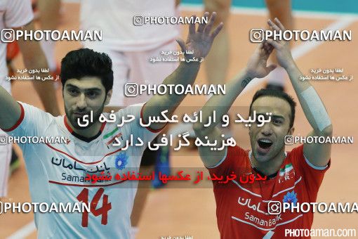 458064, مرحله نیمه نهایی  مسابقات والیبال قهرمانی مردان آسیا 2015، ، تهران، سالن دوازده هزار نفری ورزشگاه آزادی، 1394/05/16، ایران ۳ -  چین ۲
