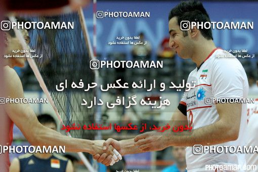 458104, مرحله نیمه نهایی  مسابقات والیبال قهرمانی مردان آسیا 2015، ، تهران، سالن دوازده هزار نفری ورزشگاه آزادی، 1394/05/16، ایران ۳ -  چین ۲