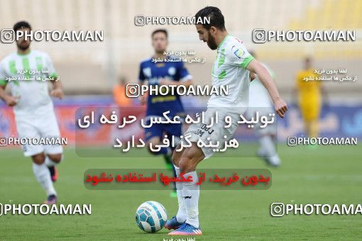 598765, لیگ برتر فوتبال ایران، Persian Gulf Cup، Week 25، Second Leg، 2017/03/31، Ahvaz، Ahvaz Ghadir Stadium، Esteghlal Khouzestan 1 - ۱ Zob Ahan Esfahan