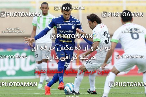 598745, لیگ برتر فوتبال ایران، Persian Gulf Cup، Week 25، Second Leg، 2017/03/31، Ahvaz، Ahvaz Ghadir Stadium، Esteghlal Khouzestan 1 - ۱ Zob Ahan Esfahan