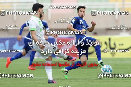 598730, لیگ برتر فوتبال ایران، Persian Gulf Cup، Week 25، Second Leg، 2017/03/31، Ahvaz، Ahvaz Ghadir Stadium، Esteghlal Khouzestan 1 - ۱ Zob Ahan Esfahan