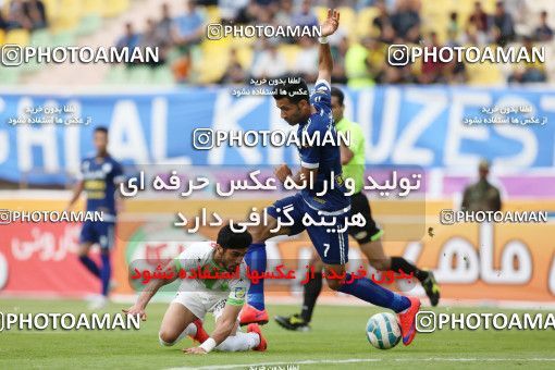 598757, لیگ برتر فوتبال ایران، Persian Gulf Cup، Week 25، Second Leg، 2017/03/31، Ahvaz، Ahvaz Ghadir Stadium، Esteghlal Khouzestan 1 - ۱ Zob Ahan Esfahan