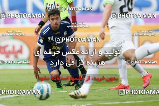 598767, لیگ برتر فوتبال ایران، Persian Gulf Cup، Week 25، Second Leg، 2017/03/31، Ahvaz، Ahvaz Ghadir Stadium، Esteghlal Khouzestan 1 - ۱ Zob Ahan Esfahan