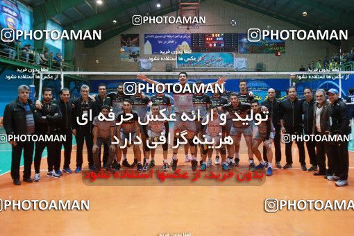 629065, Varamin, , Iran Volleyball Super League، Mena Cup، 2016-17 season، Second Leg، Week 16، Salehin Varamin v Sarmayeh Bank on 2017/01/04 at Sports hall martyr Amir Glbasy  / ([*parameter:140*] - [*parameter:139*]) (۱-3)