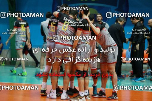 629086, Varamin, , Iran Volleyball Super League، Mena Cup، 2016-17 season، Second Leg، Week 16، Salehin Varamin v Sarmayeh Bank on 2017/01/04 at Sports hall martyr Amir Glbasy  / ([*parameter:140*] - [*parameter:139*]) (۱-3)