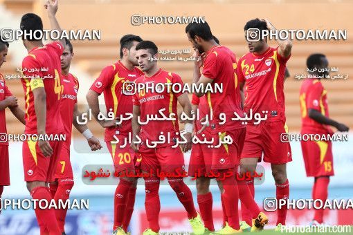 667624, لیگ برتر فوتبال ایران، Persian Gulf Cup، Week 3، First Leg، 2014/08/14، Tehran، Ekbatan Stadium، Rah Ahan 0 - ۱ Foulad Khouzestan