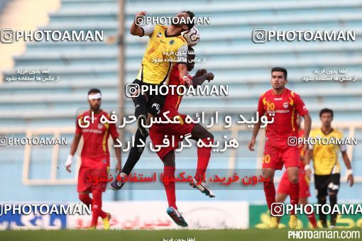 667674, لیگ برتر فوتبال ایران، Persian Gulf Cup، Week 3، First Leg، 2014/08/14، Tehran، Ekbatan Stadium، Rah Ahan 0 - ۱ Foulad Khouzestan