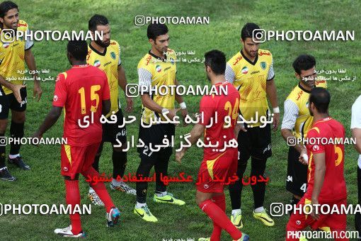 667638, لیگ برتر فوتبال ایران، Persian Gulf Cup، Week 3، First Leg، 2014/08/14، Tehran، Ekbatan Stadium، Rah Ahan 0 - ۱ Foulad Khouzestan