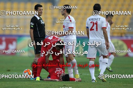 685835, Tehran, [*parameter:4*], لیگ برتر فوتبال ایران، Persian Gulf Cup، Week 12، First Leg، Rah Ahan 1 v 2 Tractor Sazi on 2013/10/03 at Ekbatan Stadium