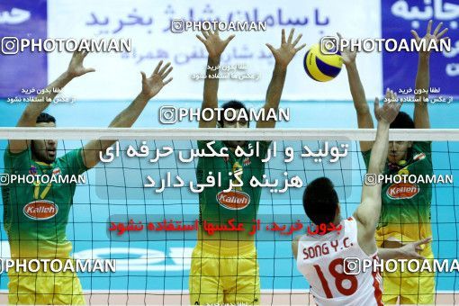760314,  مسابقات والیبال قهرمانی باشگاه‌های آسیا 2013، ، تهران، مرحله گروهی، 1392/02/05، سالن دوازده هزار نفری ورزشگاه آزادی، کاله ۳ -  ۰ 
