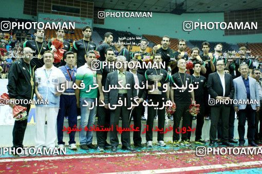 760967, فینال  مسابقات والیبال قهرمانی باشگاه‌های آسیا 2013، ، تهران، سالن دوازده هزار نفری ورزشگاه آزادی، 1392/02/09، کاله ۳ -   ۰