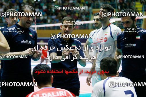708306, دومین دوره مسابقات والیبال قهرمانی زیر 23 سال آسیا، ، اردبیل، مرحله یک چهارم نهایی، 1396/02/17، سالن 6 هزار نفری حسین رضازاده، ایران ۳ -  ۰ 